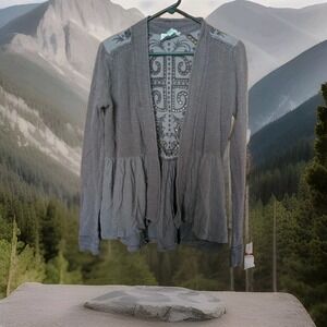 Saturday Sunday Anthropologie‎ Open Front Long Sleeve Cardigan Size XS